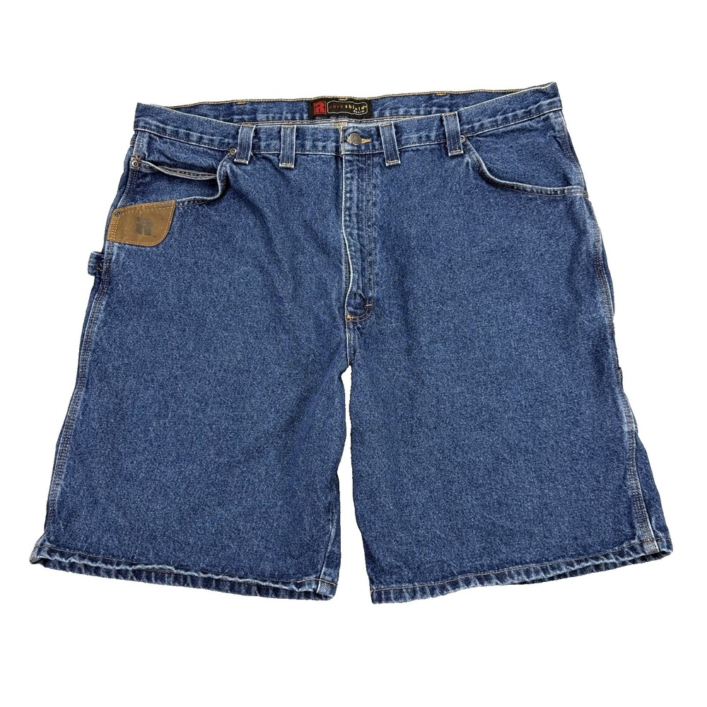 Wrangler Riggs Workwear Mens Jean Shorts Size 44 Utility Ripstop Carpenter Denim